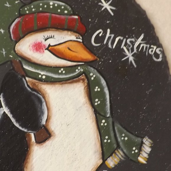 Penguin Slate Wall Hanging - Picture 5 of 6